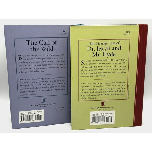 Classic Starts Hardcover Lot The Call of the Wild & Dr. Jekyll and Mr. Hyde Kids - Picture 2 of 10